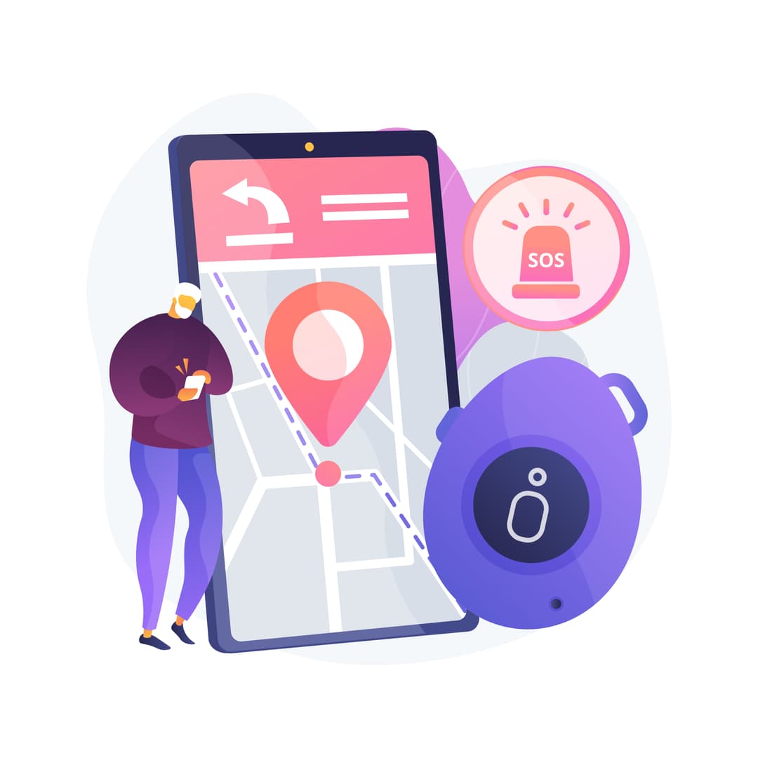 Mobile alert illustration